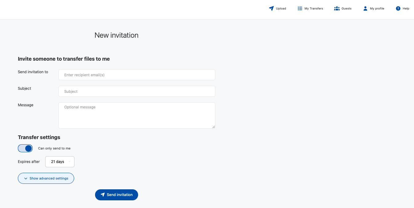 Adding members to a SURFfilesender transfer